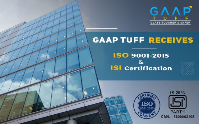 GAAP TUFF Receives ISO 9001-2015 and ISI Certification